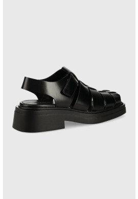 Vagabond Shoemakers Кожени сандали Eyra в черно с платформа - Pepit.bg