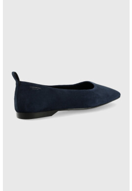 Vagabond Shoemakers Велурени балеринки Delia в тъмносиньо - Pepit.bg