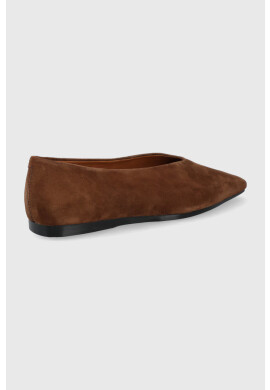 Vagabond Shoemakers Велурени балеринки Wioletta в кафяво - Pepit.bg