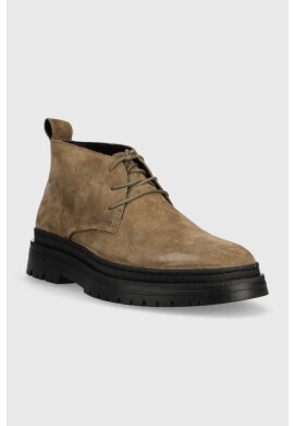 Vagabond Shoemakers Велурени боти James в бежово - Pepit.bg