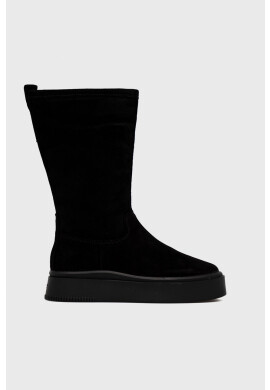 Vagabond Shoemakers Велурени боти Stacy в черно с платформа с изолация - Pepit.bg