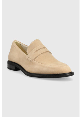 Vagabond Shoemakers Велурени мокасини Frances 2.0 в бежово с равна подметка 5406.140.11 - Pepit.bg