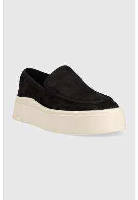 Vagabond Shoemakers Велурени мокасини Stacy в черно с платформа 5522.150.20 - Pepit.bg