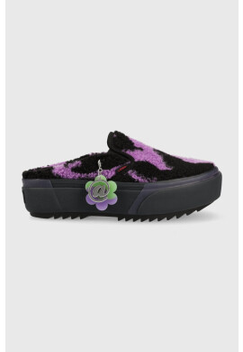 Vans Чехли Classic Slip-On Mule Stacked X IRENEISGOOD в лилаво с платформа VN0A4BVZBMB1 - Pepit.bg