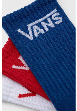 Vans Чорапи BY CLASSIC CREW BOYS TRUE RED/WHITE (3 чифта) - Pepit.bg
