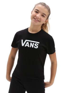 Vans Детска памучна тениска в черно - Pepit.bg
