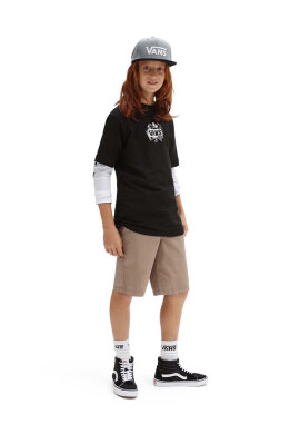 Vans Детска памучна тениска BONE YARD SS Black в черно с принт - Pepit.bg