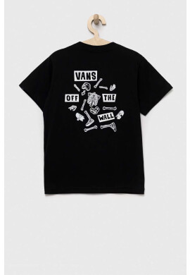 Vans Детска памучна тениска BONE YARD SS Black - Pepit.bg