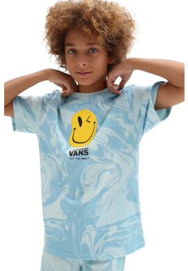 Vans Детска памучна тениска MARBLE SS BLUE GLOW - Pepit.bg