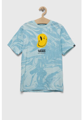 Vans Детска памучна тениска MARBLE SS BLUE GLOW - Pepit.bg