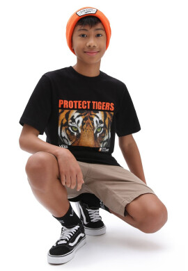 Vans Детска памучна тениска x Project CAT - Pepit.bg