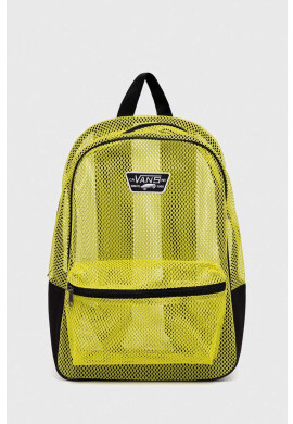 Vans Детска раница MESH NEW SKOOL BACKPACK EVENING PRIMROS в жълто голям размер с апликация - Pepit.bg