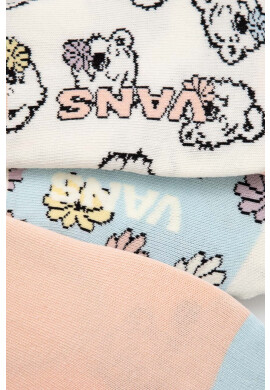 Vans Детски чорапи BEAR FRIENDS CANOODLE TROPICAL PEACH (3 чифта) в оранжево - Pepit.bg