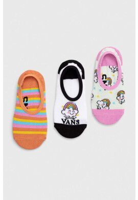 Vans Детски чорапи RAINBOW RIDER CANOODLE White/Black (3 чифта) - Pepit.bg