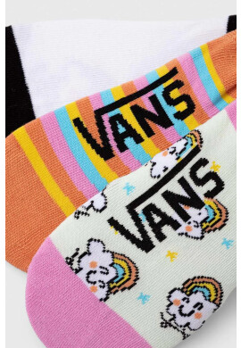 Vans Детски чорапи RAINBOW RIDER CANOODLE White/Black (3 чифта) - Pepit.bg