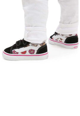 Vans Детски маратонки TD Old Skool V LOVE BLKPK в черно - Pepit.bg