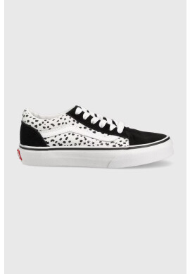Vans Детски ниски кецове в черно - Pepit.bg