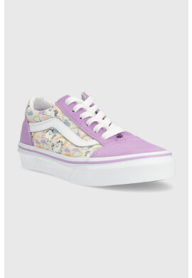 Vans Детски ниски кецове в лилаво - Pepit.bg