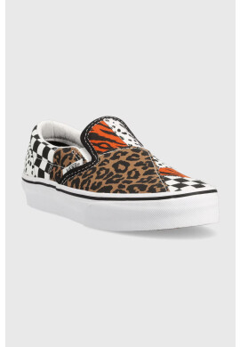 Vans Детски ниски кецове в кафяво - Pepit.bg