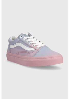 Vans Детски ниски кецове в лилаво - Pepit.bg