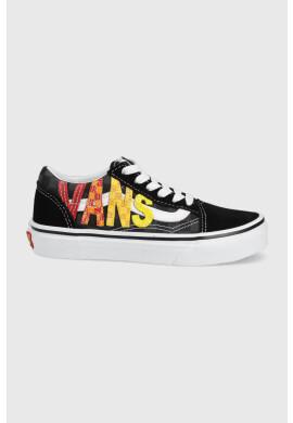 Vans Детски ниски кецове в черно - Pepit.bg