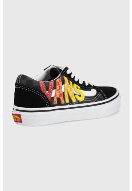 Vans Детски ниски кецове в черно - Pepit.bg