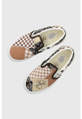 Vans Детски ниски кецове в кафяво - Pepit.bg