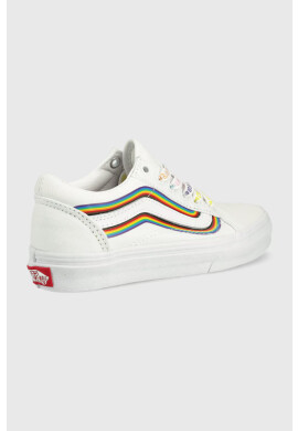 Vans Детски ниски кецове в бяло - Pepit.bg