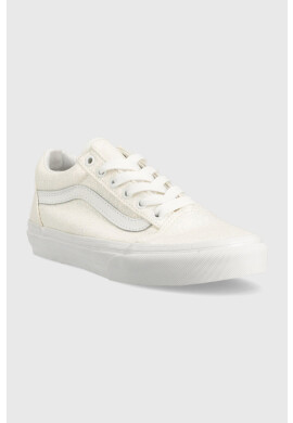 Vans Детски ниски кецове JN Old Skool GLTR WHITE в бяло - Pepit.bg