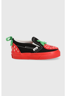Vans Детски ниски кецове Slip On V Berry DRDBL в черно - Pepit.bg