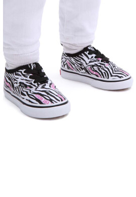 Vans Детски ниски кецове TD Authentic Elastic ZEBR MDBLU в черно - Pepit.bg