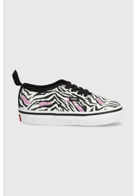 Vans Детски ниски кецове TD Authentic Elastic ZEBR MDBLU в черно - Pepit.bg