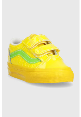 Vans Детски ниски кецове TD Old Skool V HARB CHBD в жълто - Pepit.bg