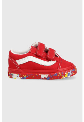 Vans Детски ниски кецове TD Old Skool V PTSP DRRED в червено - Pepit.bg