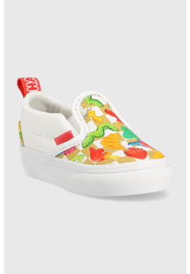 Vans Детски ниски кецове TD Slip-On V HARB CHBD в бяло - Pepit.bg