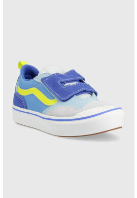 Vans Детски ниски кецове UY ComfyCush New Skool V COBL MULTI в синьо - Pepit.bg