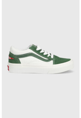 Vans Детски ниски кецове UY Old Skool BLACK В зелено - Pepit.bg
