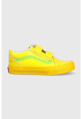 Vans Детски ниски кецове UY Old Skool V HARB CHBD в жълто - Pepit.bg