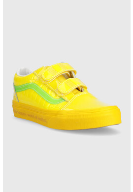 Vans Детски ниски кецове UY Old Skool V HARB CHBD в жълто - Pepit.bg