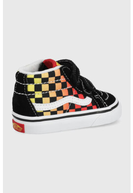 Vans Детски високи кецове в черно - Pepit.bg