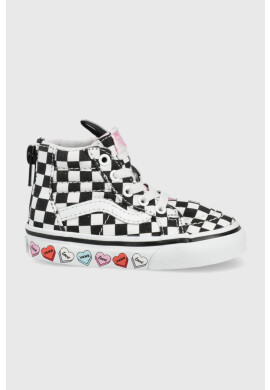 Vans Детски високи кецове в черно - Pepit.bg