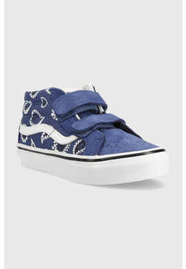 Vans Детски високи кецове в тъмносиньо - Pepit.bg