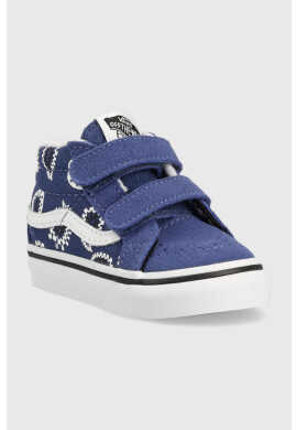 Vans Детски високи кецове в тъмносиньо - Pepit.bg