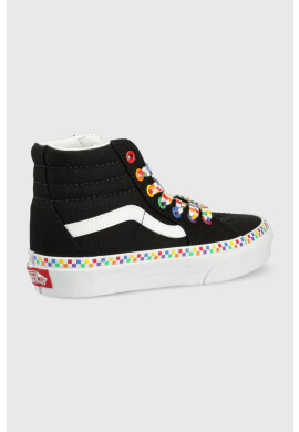 Vans Детски високи кецове в черно - Pepit.bg