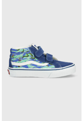 Vans Детски високи кецове UY SK8 Mid Reissue V WILD MULTI в синьо - Pepit.bg