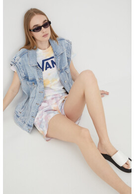 Vans Къси панталони с десен с висока талия - Pepit.bg