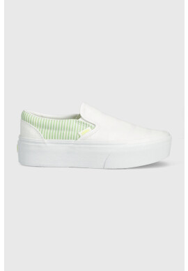 Vans Ниски кецове Classic Slip-On Stackform в бяло VN0A7Q5RBGN1 - Pepit.bg