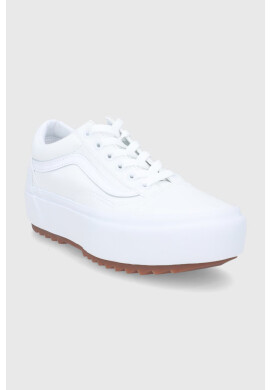 Vans Ниски кецове Ua Old Skool Stacked дамски в бяло - Pepit.bg