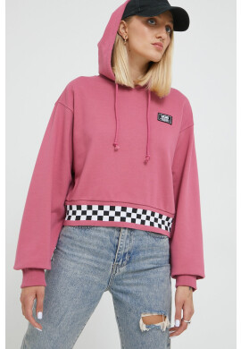 Vans Памучен суичър мъжки в черно с принт - Pepit.bg