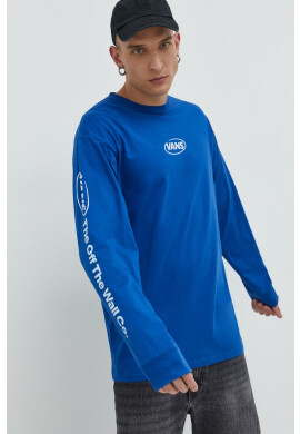 Vans Памучна блуза с дълги ръкави с принт - Pepit.bg